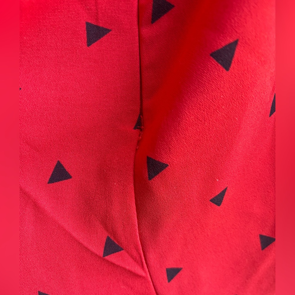 Lulus Nectar Red Print Strapless Tie-front Jumpsuit - Size M - Picture 10 of 11